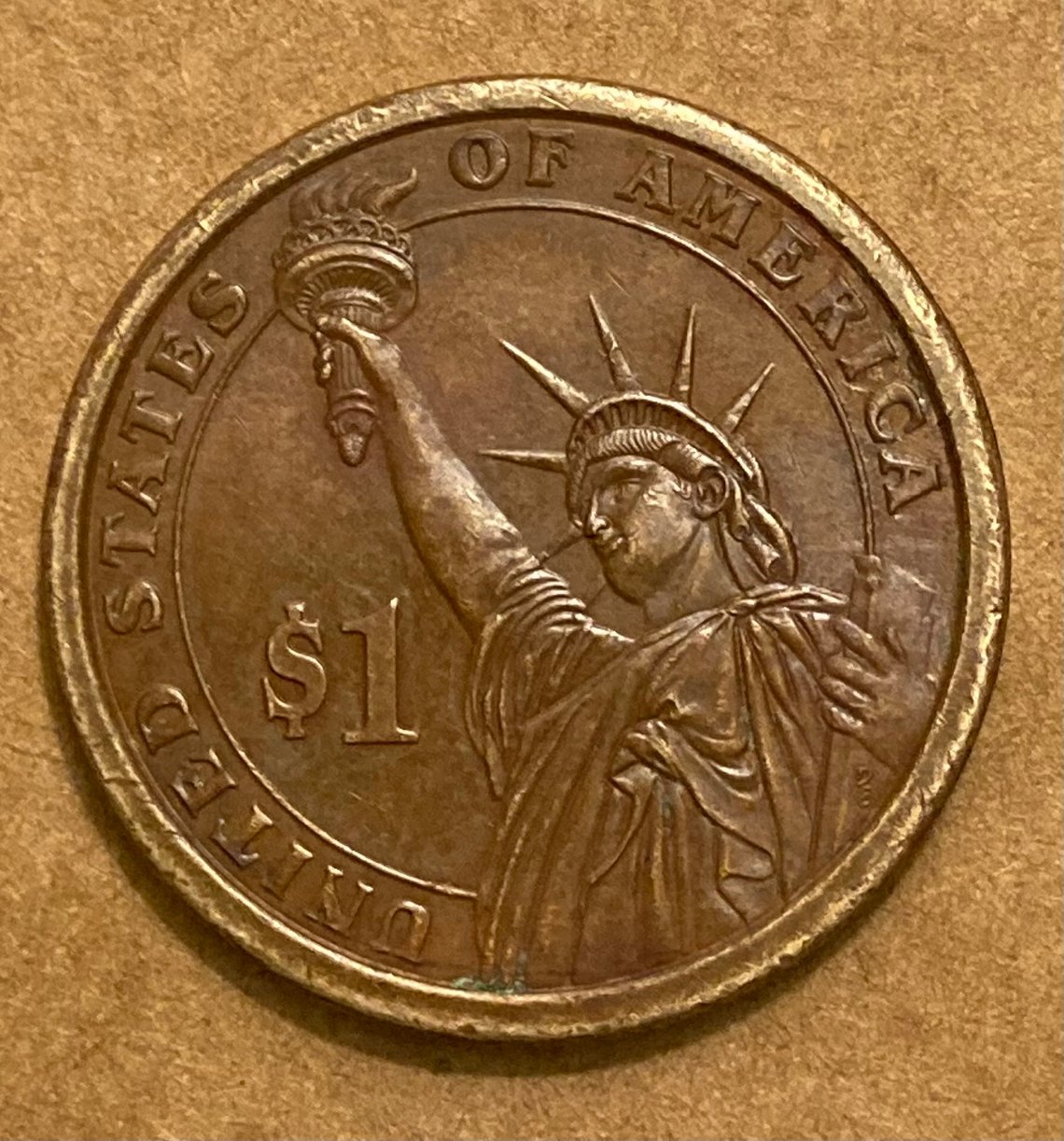 Gold-Dollar-Error?-Missing-Magn.-Layer?-Improperly-Annealed-Planchet?